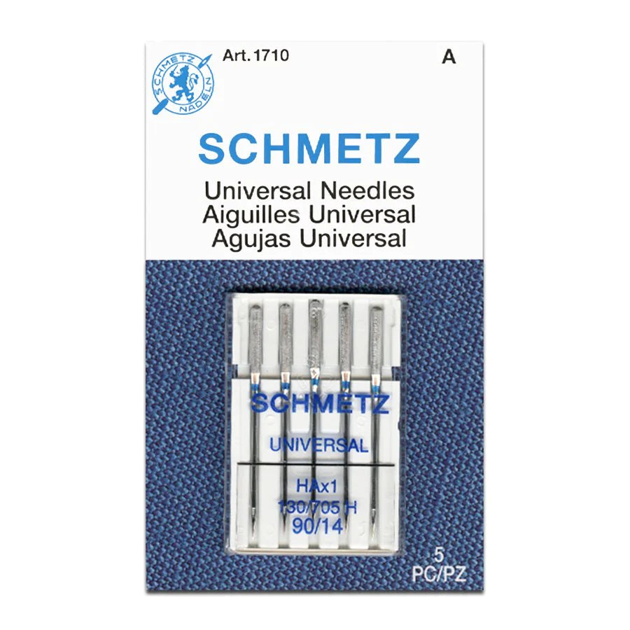 (S130/705H-90) Aguja Universal Schmetz Paquete c/ 5 Piezas Calibre 90