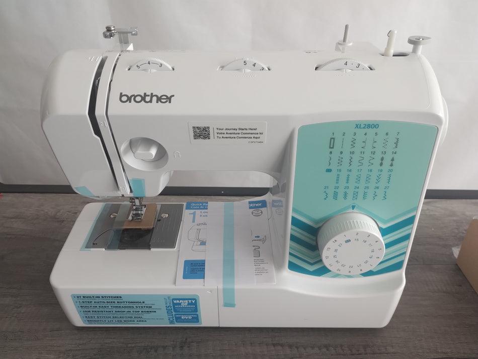 (XL2800) Máquina de Coser Ligera de Brazo Libre Brother 27 Puntadas REACONDICIONADO Serie U63301-C5P273484