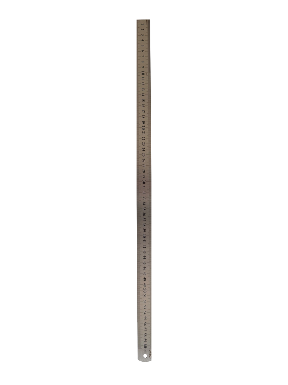 (60CMX0.7) Regla de Metal de 60CM Centímetros y Pulgadas