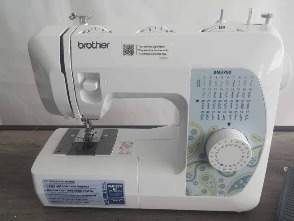 (BM3700) Máquina de Coser Brother Mecánica de 37 Puntadas REACONDICIONADO Serie U63141-J4P507678