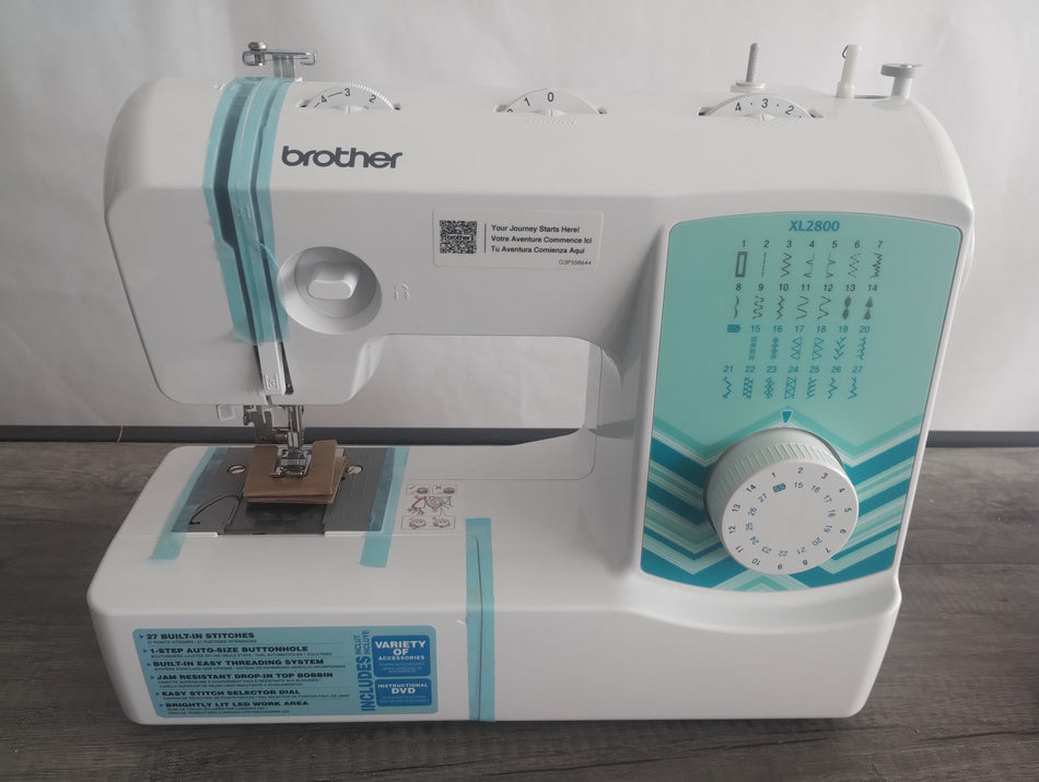 (XL2800) Máquina de Coser Ligera de Brazo Libre Brother 27 Puntadas REACONDICIONADO Serie U63301-G3P558644