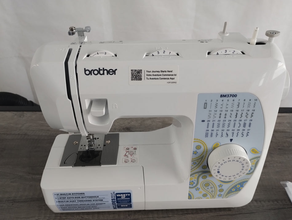 (BM3700) Máquina de Coser Brother Mecánica de 37 Puntadas REACONDICIONADO Serie U63141-H3P558982