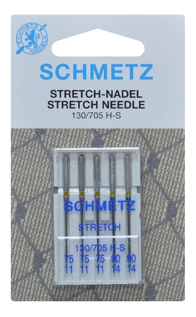 (S130/705H-S 75-90) Aguja p/ Stretch Schmetz Paquete c/ 5 Piezas