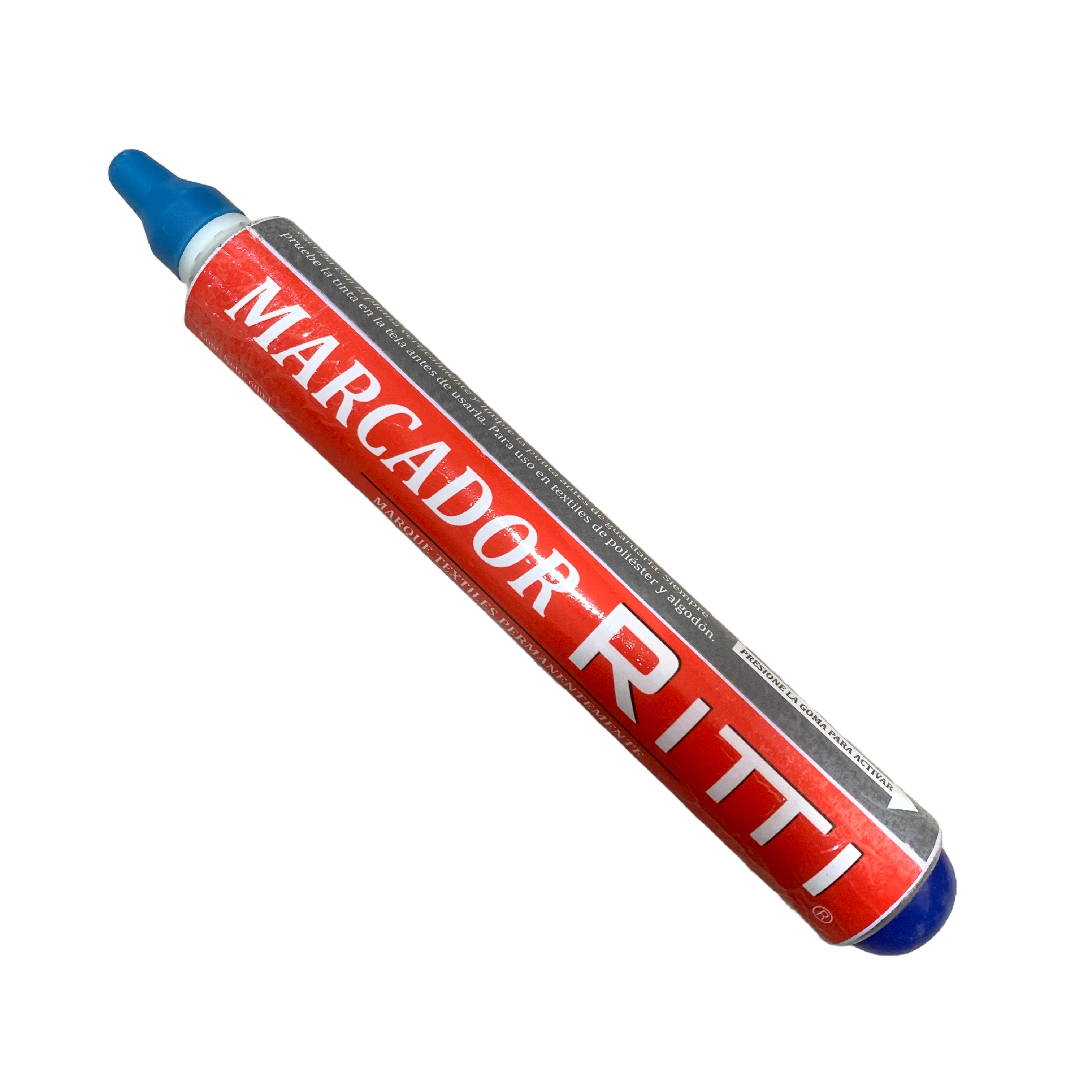 (MAR-RITTI-M/AZUL) Marcador para Tela Permanente Azul Marca RITTI ...