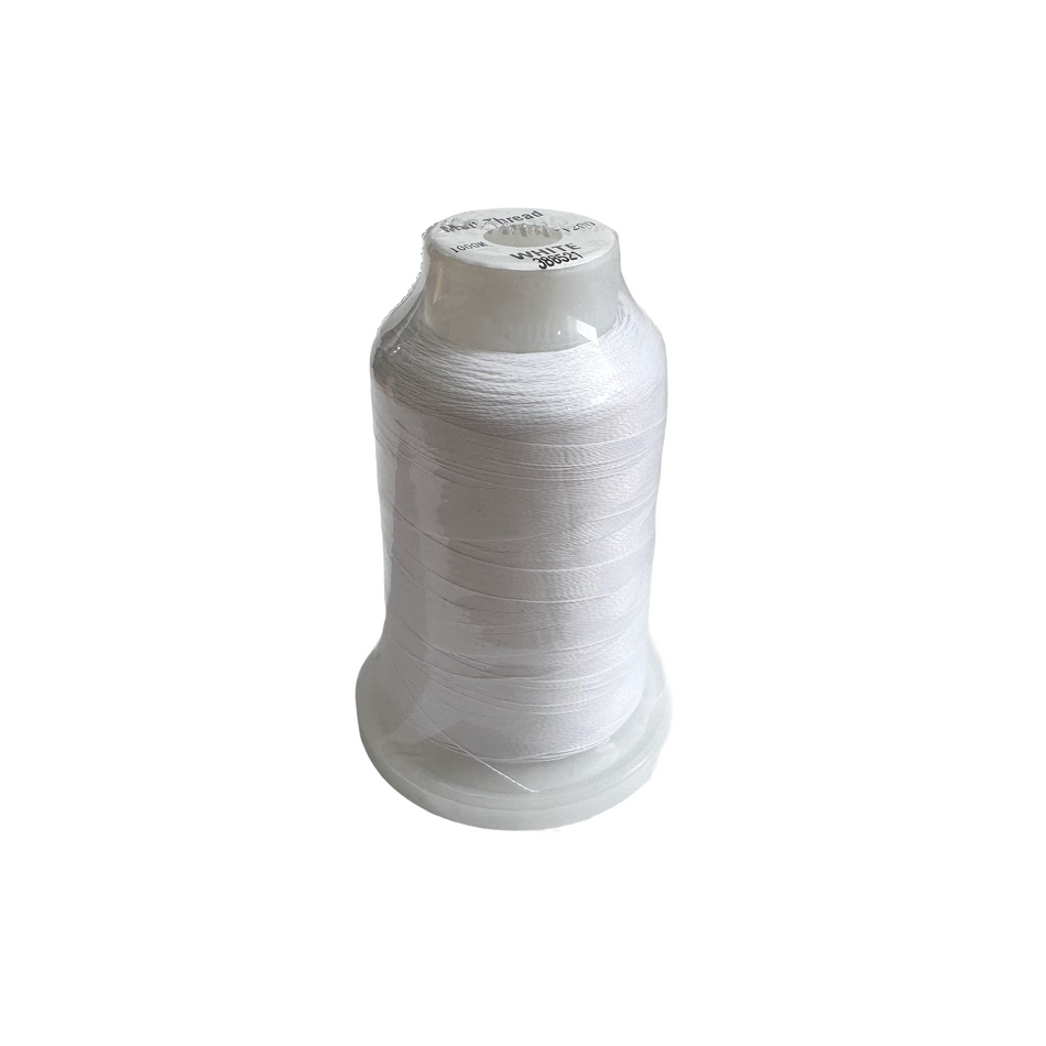 (MWHITE) Hilo Blanco Mate Para Bordado 1,000m