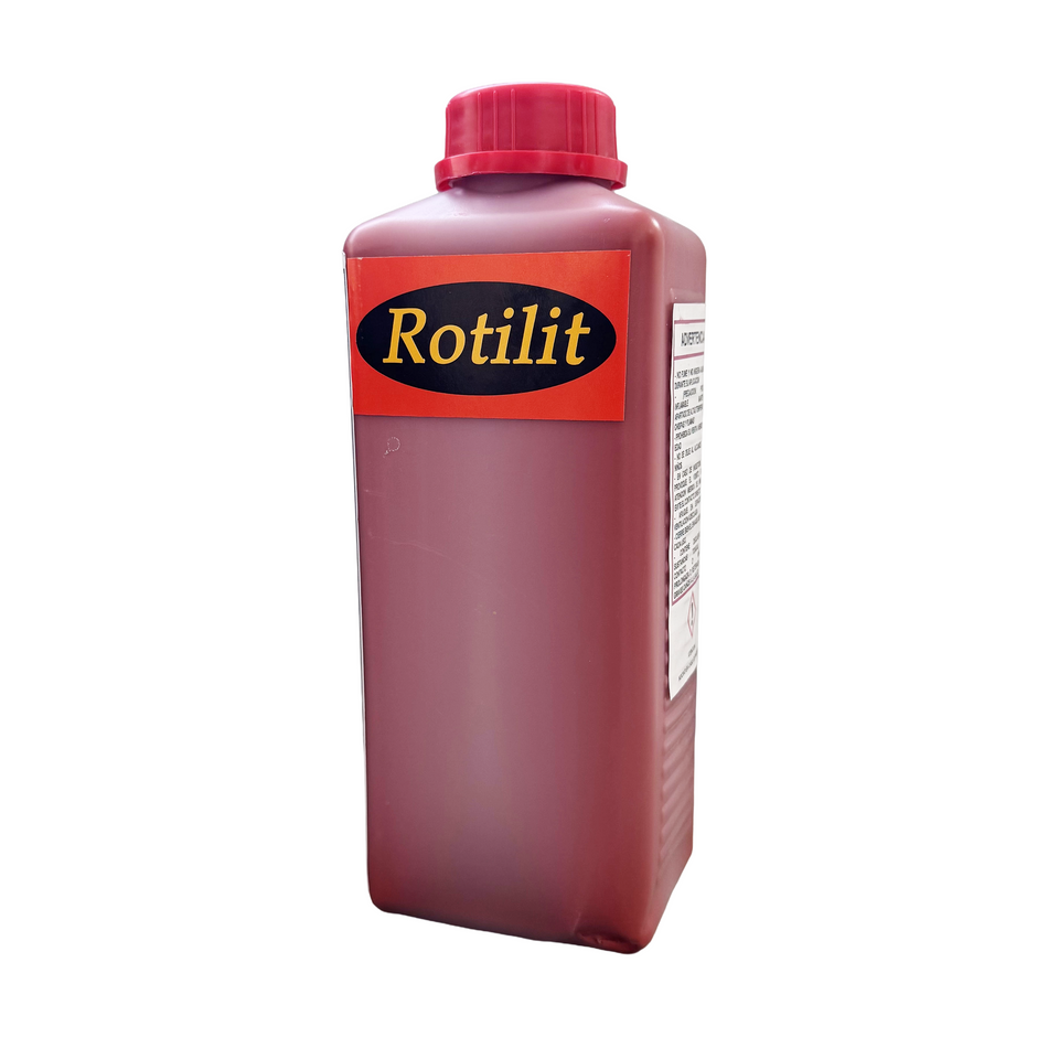 (TINT-END/ROJA-1) Tinta Roja Indeleble para Tela 1 Litro Rotilit
