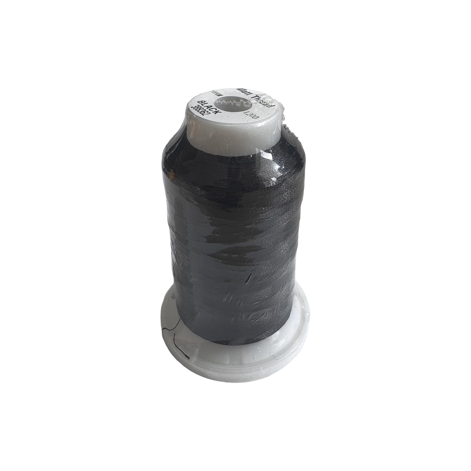 (MBLACK) Hilo Negro Mate Para Bordado 1,000m