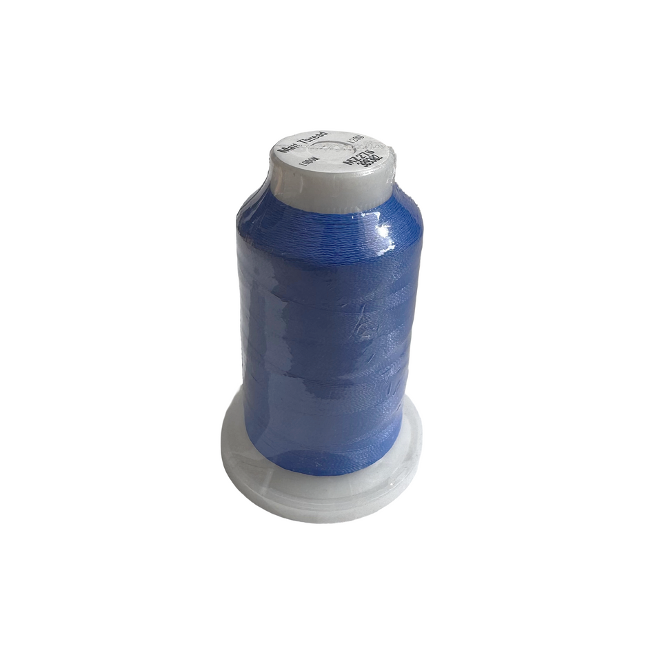 (MZ276) Hilo Azul Mate Para Bordado 1,000m