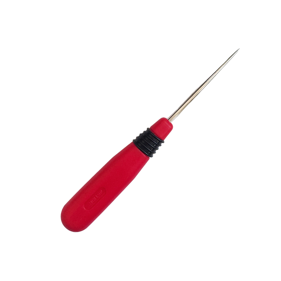 (G9013) Punzón 13cm Mango de Silicón Rojo