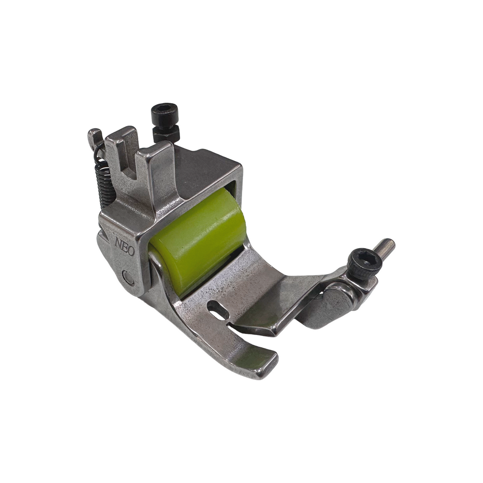 (T9-PP-1) Pie con Guía Derecha Movible con Rodillo Trasero para Máquina Recta Industrial