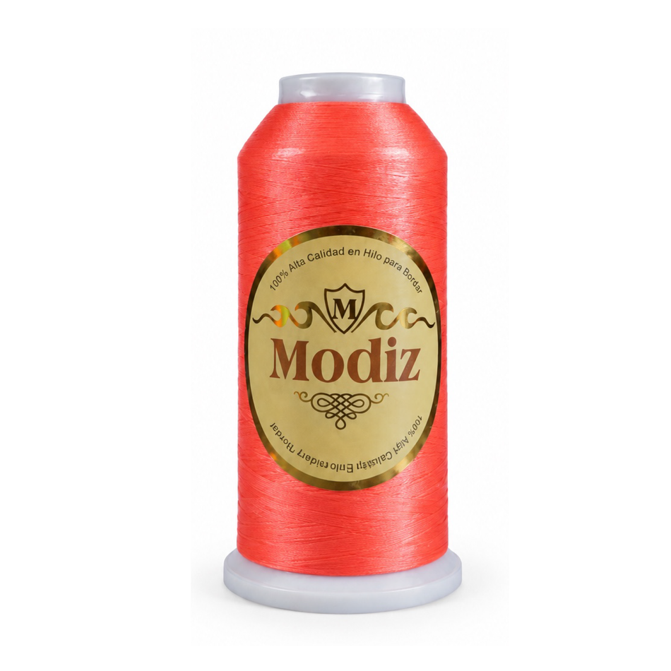 (P2803) Hilo Naranja Oscuro Fosfo Poliéster 5,000m Modiz