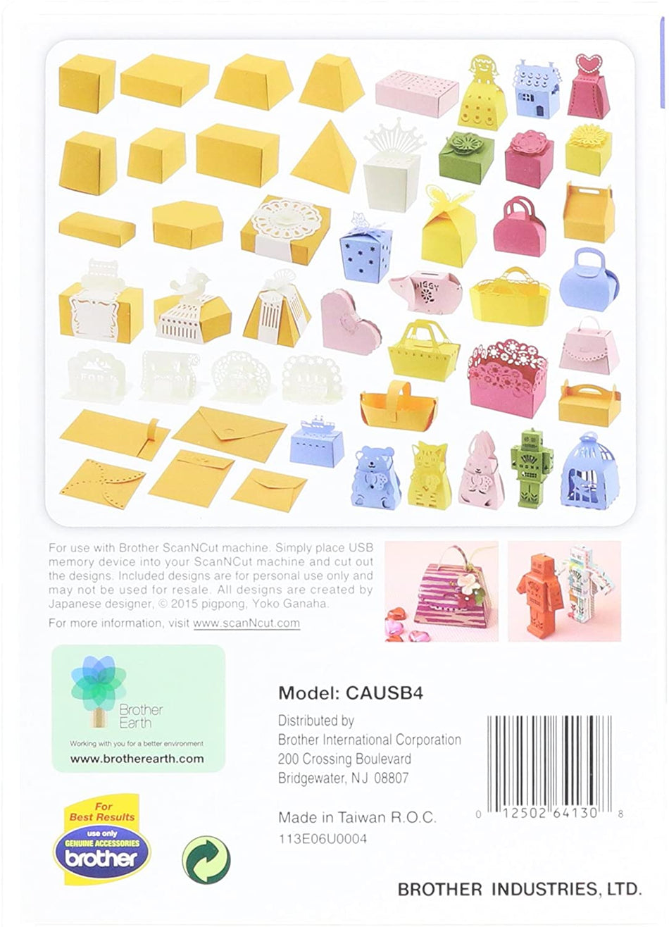 (BR/CAUSB4) Colección de 50 Patrones de Cajas 3D ScanNCut