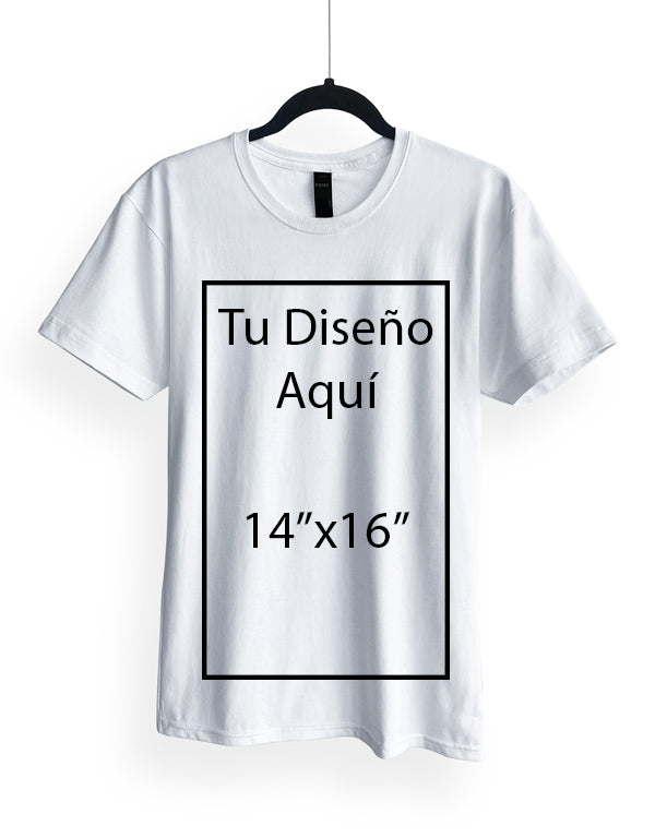 Playera Blanca Personalizada Impresa en Alta Calidad